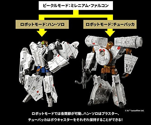 Star Wars Transformers 02 Millennium Falcon Full-Length 24cm NEW from Japan_2