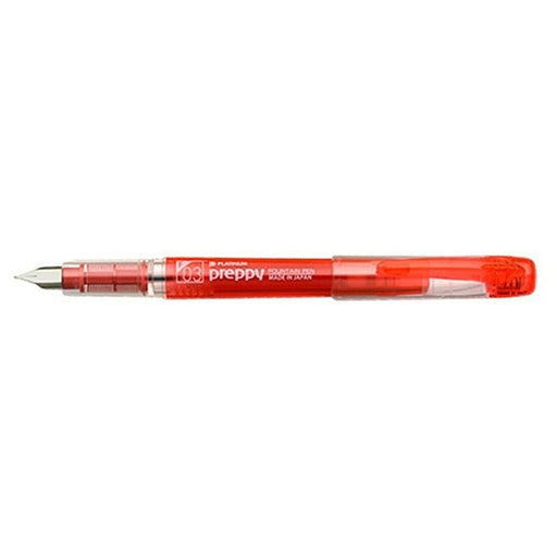 Platinum Fountain Pen Preppy Red Fine Point PSQ-300#11-2 Stainless Steel NEW_2