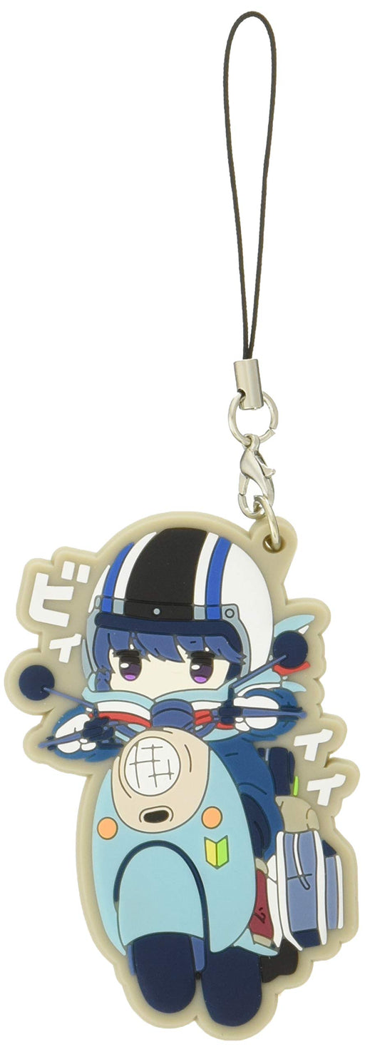 Groove Garage YuruCamp Laid-Back Camp Rin on Scooter Rubber Strap W61mmxH72mm_1