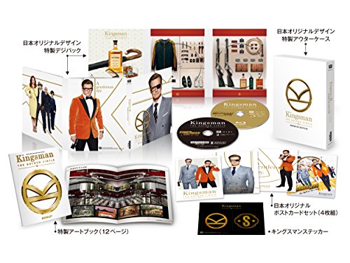 Kingsman The Golden Circle Premium Edition 4K ULTRA HD+Blu-ray Artbook NEW_10