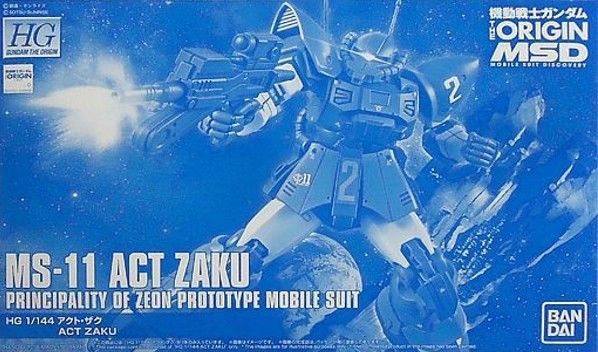 BANDAI HG 1/144 MS-11 ACT ZAKU Plastic Model Kit Gundam THE ORIGIN MSV NEW_1