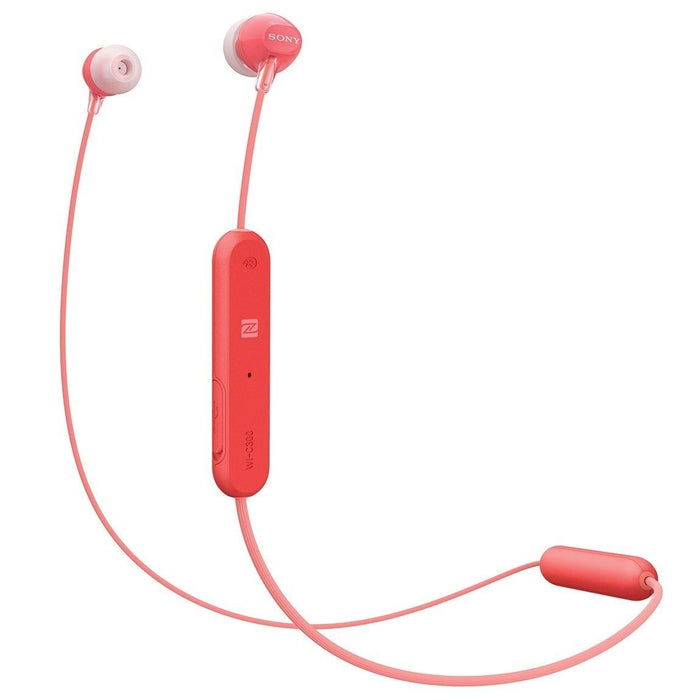 Sony WI-C300 Wireless behind-the-neck style In-ear Bluetooth Headphones Red_1