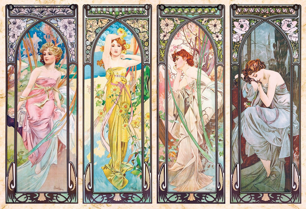 Epoch Jigsaw Puzzle Alphonse Mucha 1053pcs Super Small pcs 26x38cm ‎31-005 NEW_1