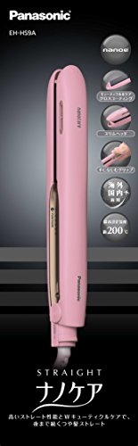 Panasonic Hair Iron Straight for Overseas Nano Care Pink EH-HS9A-P NEW_4
