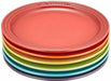 Le Creuset Round Plate Heat Resistant Pottery LC 18cm (6 sheets) Rainbow NEW_2
