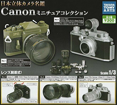 Japan three-dimensional camera Directory CANON Miniature Collection Set of 5_1