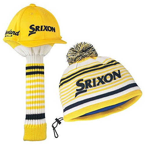 DUNLOP head cover SRIXON head cover & iron cover set GGF-70160 Yellow NEW_1