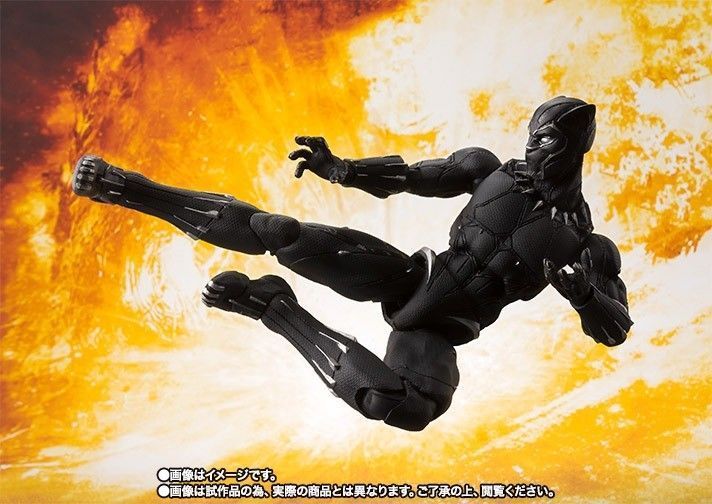 S.H.Figuarts Avengers Infinity War BLACK PANTHER Action Figure BANDAI NEW_3