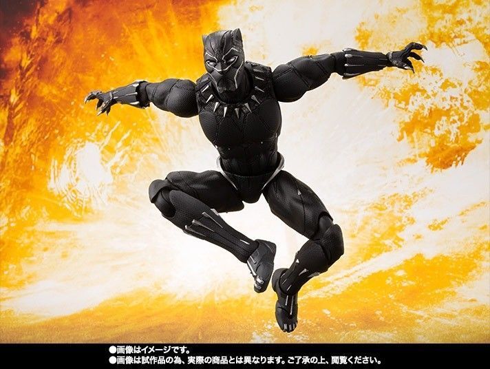 S.H.Figuarts Avengers Infinity War BLACK PANTHER Action Figure BANDAI NEW_4