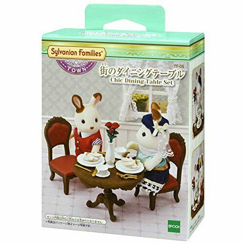 Epoch The City of Dining Table (Sylvanian Families) NEW from Japan_2