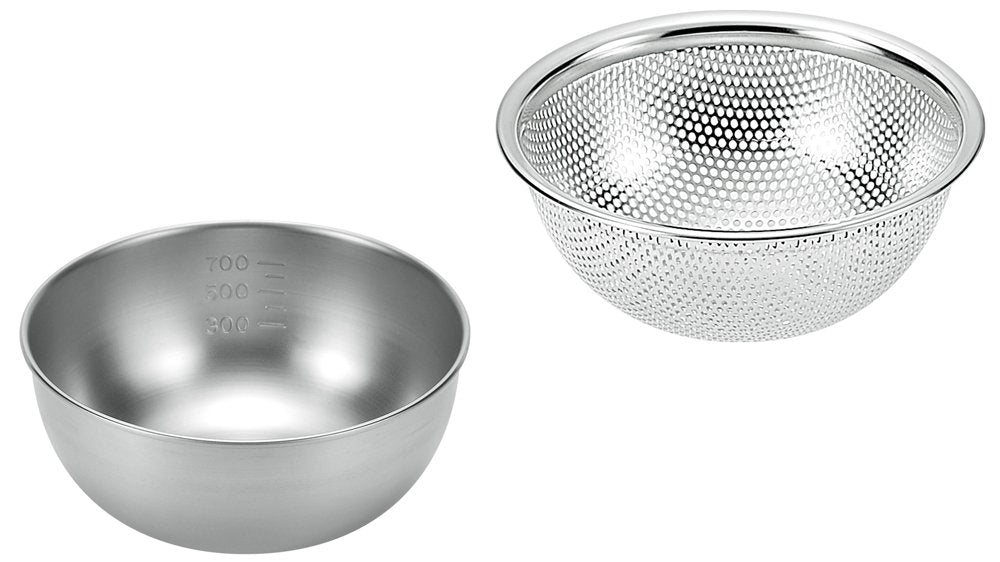 Yokoyama ENJIN NO TAKUMI Stainless Bowl 15cm & Punching Bowl 15cm ETF-351 Silver_1