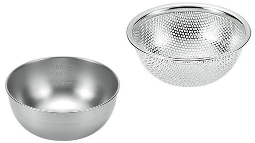 Yokoyama ENJIN NO TAKUMI Stainless Bowl 15cm & Punching Bowl 15cm ETF-351 Silver_1