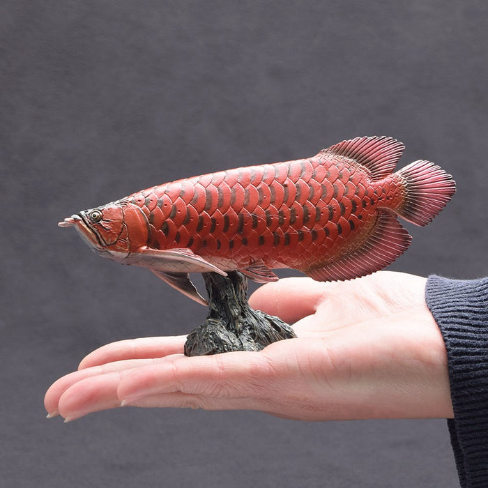 Favorite Red Asian arowana Soft model Designed by Kazuyuki Moria Figure FF-005_3
