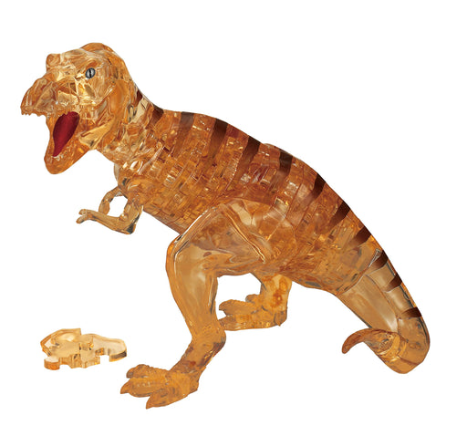 BEVERLY 49-Piece Crystal Puzzle T-Rex Clear Brown Plastic 3D Puzzle ‎50226 NEW_1