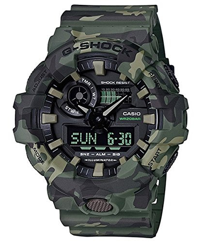 Casio G-Shock Men's GA-700CM-3A Green Camo Digital Rubber Watch NEW from Japan_1