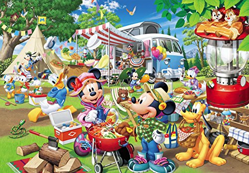 Tenyo 1000pcs Jigsaw Puzzle Disney Everyone Auto Camp! (51x73.5cm) ‎D-1000-026_1