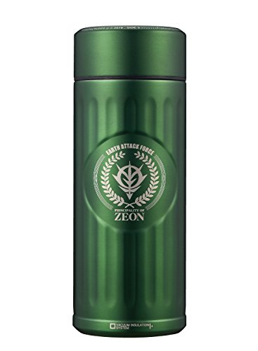 Gundam Zeon Green or Red Thermos & Cool Water Stainless Bottle 420ml Inslated_1