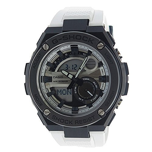 CASIO G-SHOCK Watch GST-210B-7A Men's White Band Anadigi Round Face quartz NEW_1