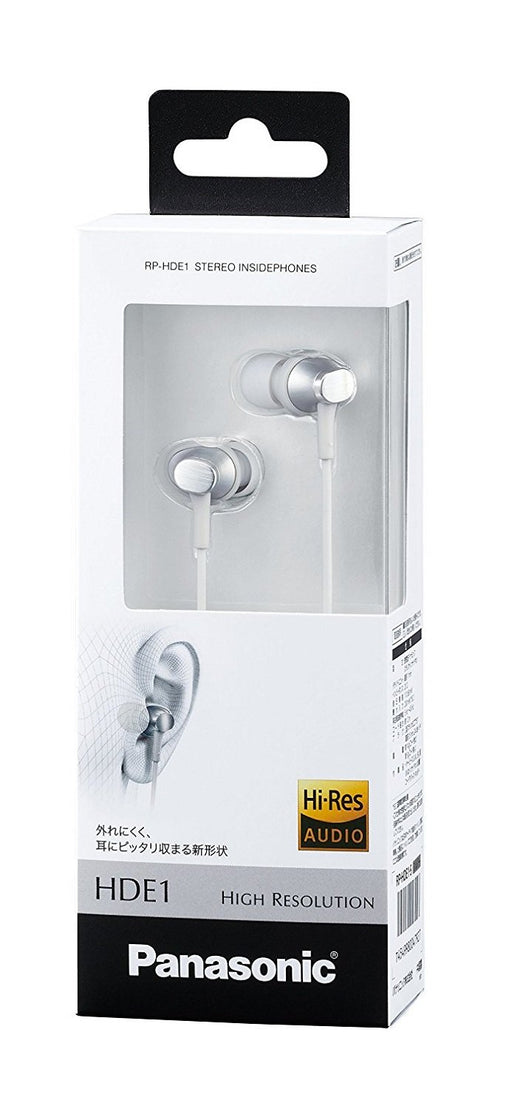 Panasonic Hi-Res Canal Type Earphone RP-HDE1-S Silver Standard Edition NEW_2