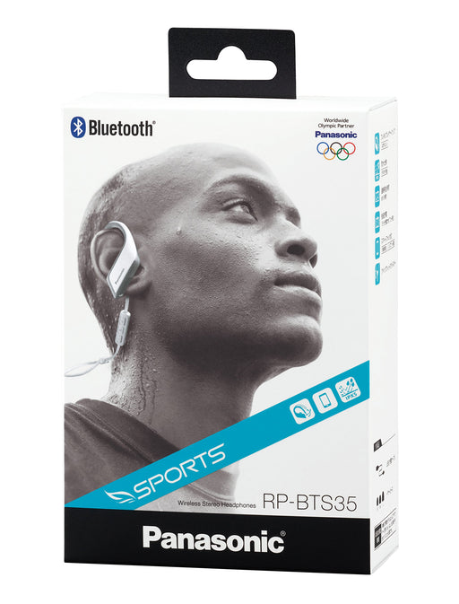 Panasonic Bluetooth Wireless Earphone RP-BTS35-W White Waterproof Neckband NEW_2