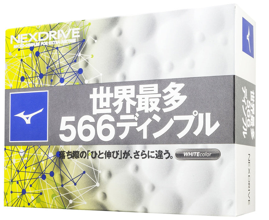 Mizuno JPX NEXDRIVE Golf Ball Japanese Model 1 Dozen White ‎5NJBM32810 NEW_1