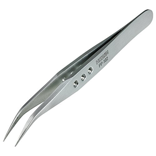 Hozan PP-102 Series Tweezers Thick Finish Stainless Steel Ultra-fine type 0.6mm_1