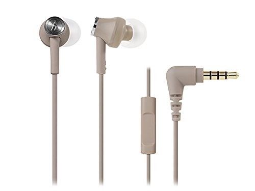 audio technica ATH-CK350iS BG Dynamic In-Ear Headphones for Smartphone Beige NEW_1