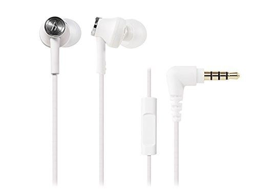 audio technica ATH-CK350iS WH Dynamic In-Ear Headphones for Smartphone White NEW_1