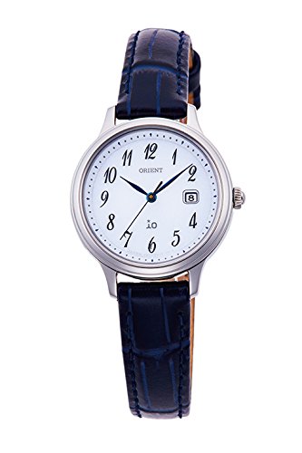 ORIENT iO NATURAL & PLAIN LIGHTCHARGE RN-WG0009S Women's Watch Blue Leather NEW_1
