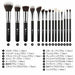Ducare Make-up Brushes 15 pc sets with Pouch NEW from Japan_3