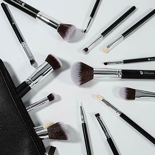 Ducare Make-up Brushes 15 pc sets with Pouch NEW from Japan_6