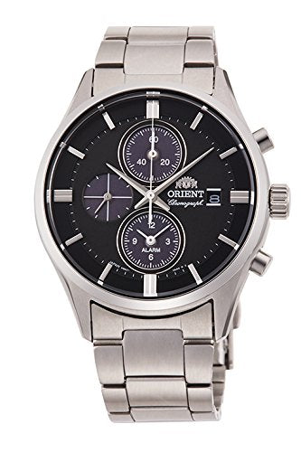 ORIENT Contemporary RN-TY0002B LIGHTCHARGE Chronograph Men's Watch Silver NEW_1