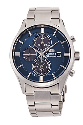 ORIENT Contemporary LIGHTCHARGE RN-TY0003L Chronograph Men's Watch Navy NEW_1