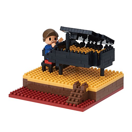 Kawada NanoBlock Stories Collection Piano NBH_167 210 pieces set with doll NEW_1