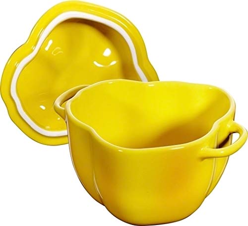 Staub Yellow Ceramic paprika Cocotte 12cm 0.47L 40500-324 NEW from Japan_2