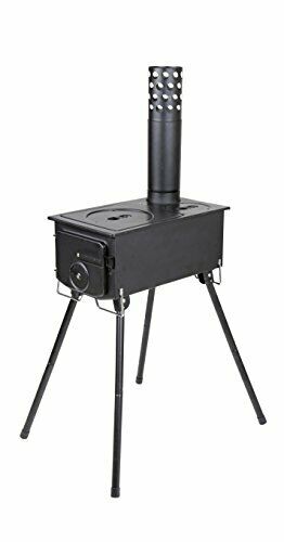 Captain Stag UG-51 Chimney Rectangular Type Stove Camping Outdoor Gear Japan_1