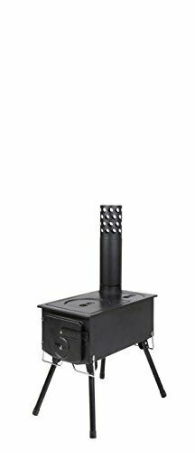 Captain Stag UG-51 Chimney Rectangular Type Stove Camping Outdoor Gear Japan_2