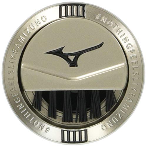 Mizuno Japan Golf Ball Coin Marker with Brush 5LJD183400 Silver NEW_1