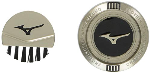 Mizuno Japan Golf Ball Coin Marker with Brush 5LJD183400 Silver NEW_2