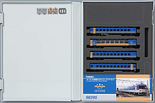 TOMIX 98295 N Gauge 12 24 Series Passenger Car Seaside Set 4-Car Railway Car NEW_4