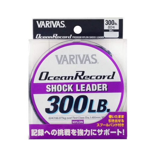 MORRIS VARIVAS Ocean Record Shock Leader Nylon 30m #80 300lb Fishing Line NEW_1