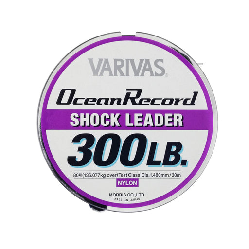 MORRIS VARIVAS Ocean Record Shock Leader Nylon 30m #80 300lb Fishing Line NEW_2