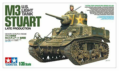 Tamiya US Light Tank(Military) M3 Stuart Late Production Plastic Model Kit NEW_5