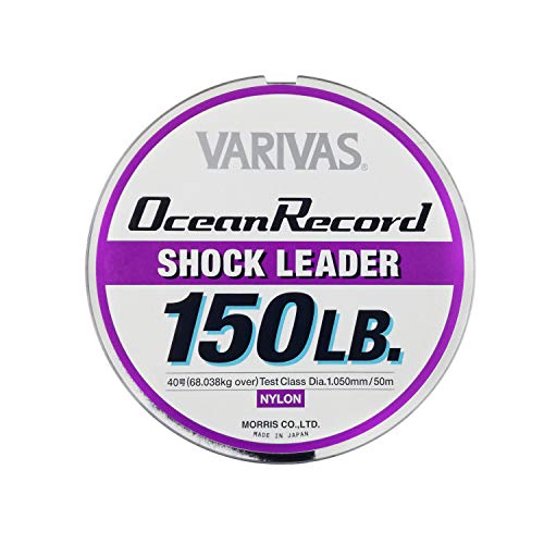 VARIVAS Ocean Record Shock Leader Nylon Line 50m #40 150lb NEW from Japan_2