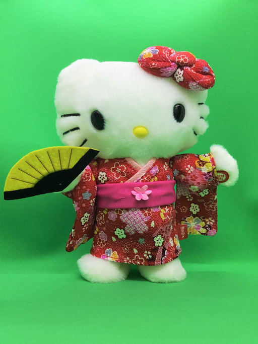 Dancing Hello Kitty Japanese doll Kimono Cherry Blossoms Sanrio Battery Powered_1