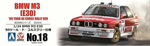 Aoshima 1/24 BMW M3 E30 '89 Tour de Corse Rally Ver. Plastic Model Kit NEW_4