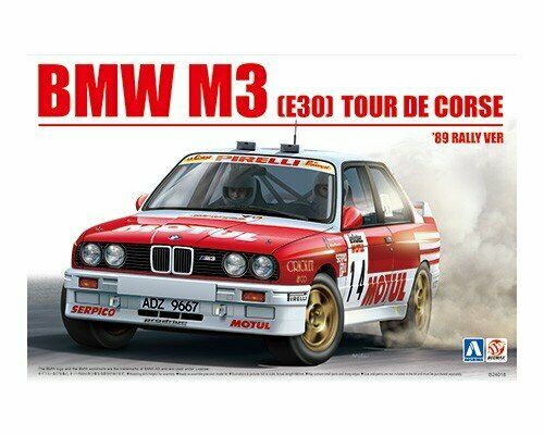 Aoshima 1/24 BMW M3 E30 '89 Tour de Corse Rally Ver. Plastic Model Kit NEW_7