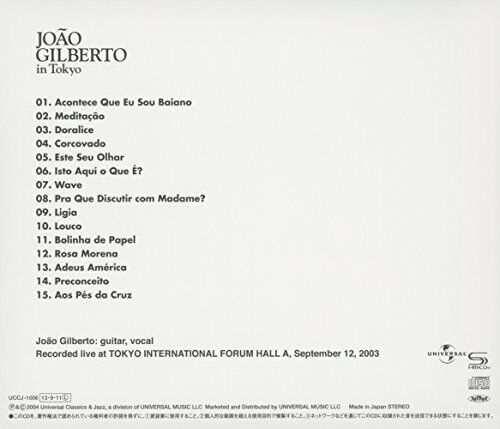 JOAO GILBERTO IN TOKYO JAPAN CD Limited Edition NEW_2