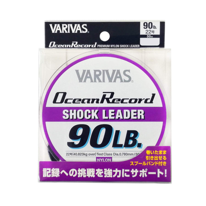 MORRIS VARIVAS Ocean Record Shock Leader Nylon 50m #22 90lb Fishing Line NEW_1