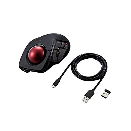 ELECOM Trackball Mouse M-DPT1MRBK 8-Button Wired / Wireless /  Bluetooth NEW_4